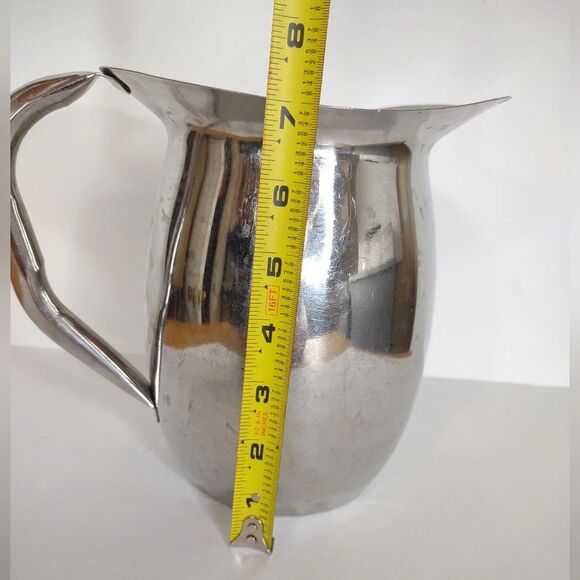 Stainless steel metal pitcher ICE cold water Lemonade Kitchen Staple - Picture 4 of 7